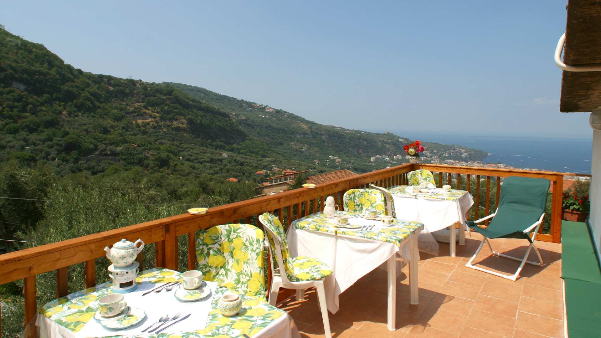 Balkon på Villa Pane Country House - Bed and Breakfast - Sorrento, Italien - Kulturrejser