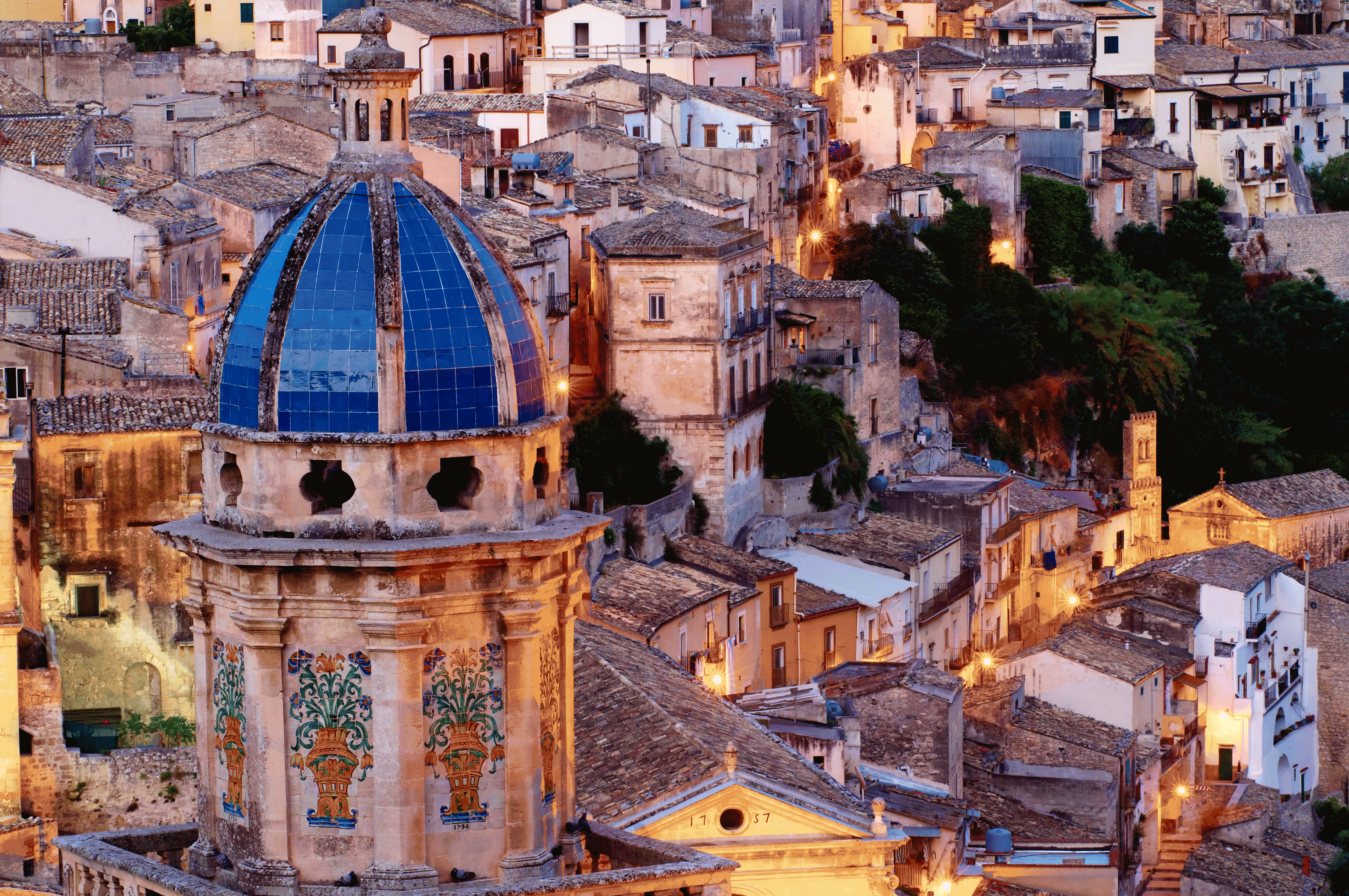 Ragusa på Sicilien, Italien - Kulturrejser