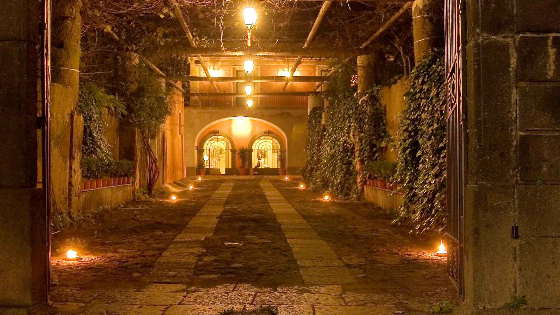 Indgang på Etna hotel - Sicilien, Italien - Kulturrejser