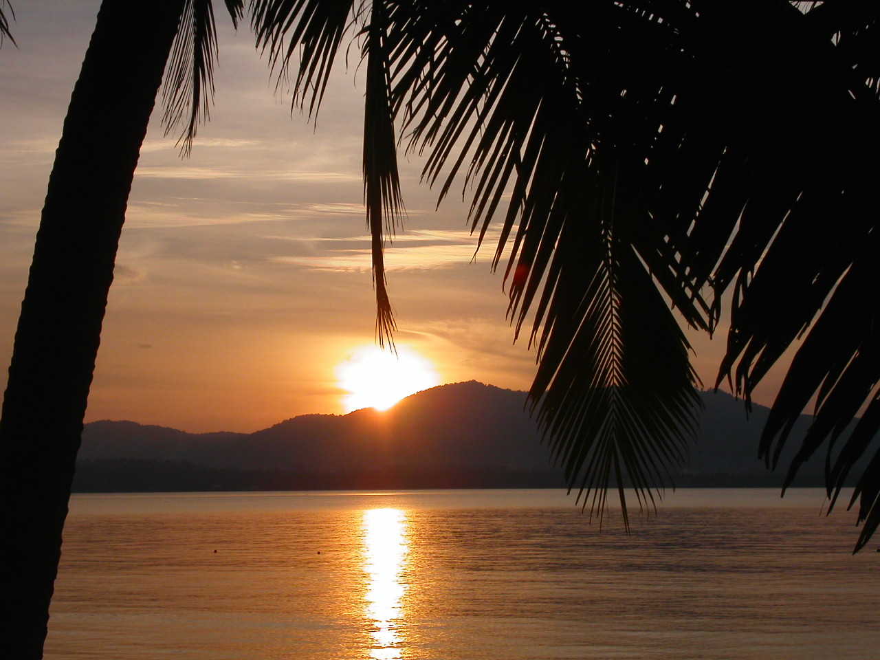 Solnedgang ved Koh Lone - Thailand - Kulturrejser