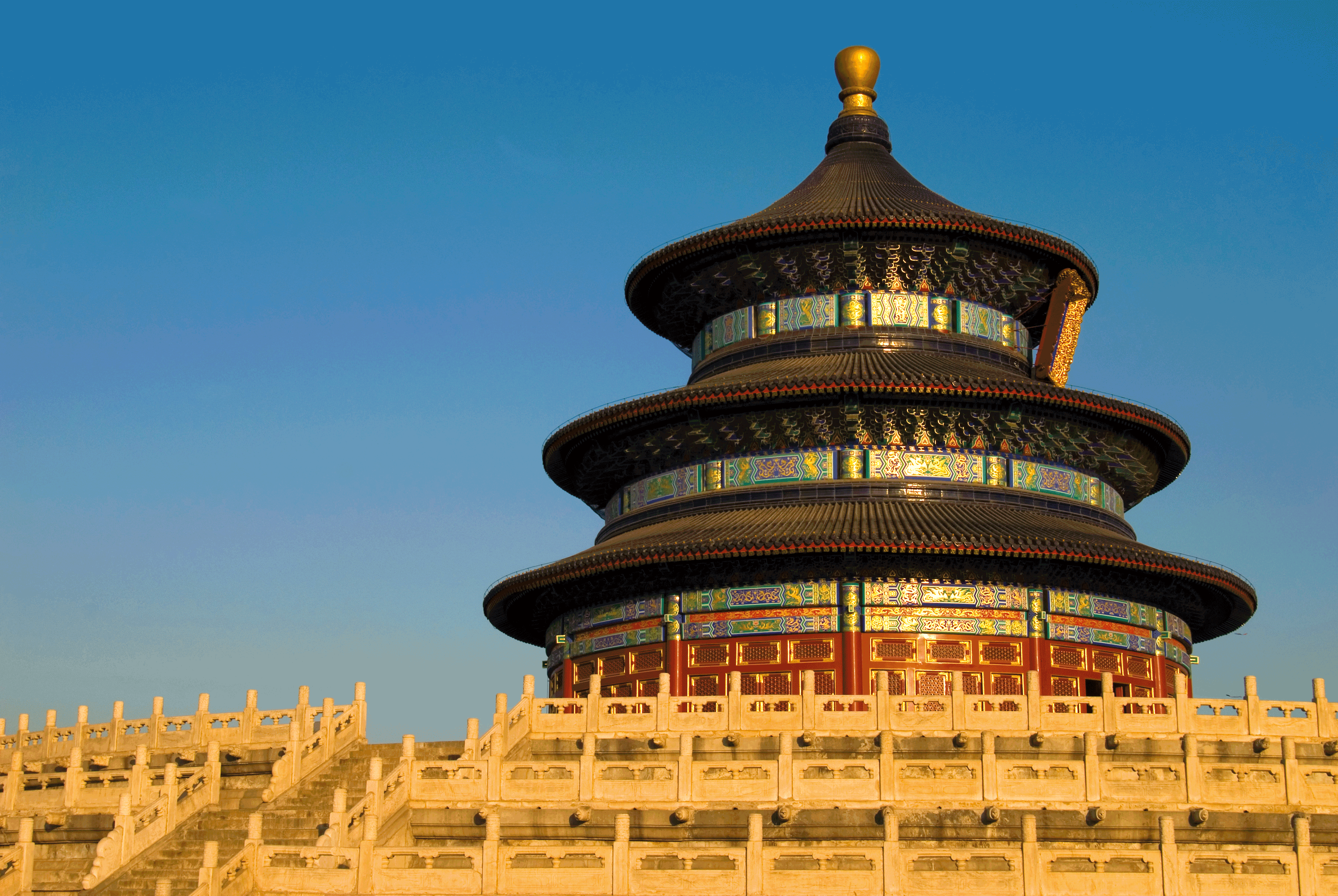 Det vidunderlige Himlens Tempel i Kina