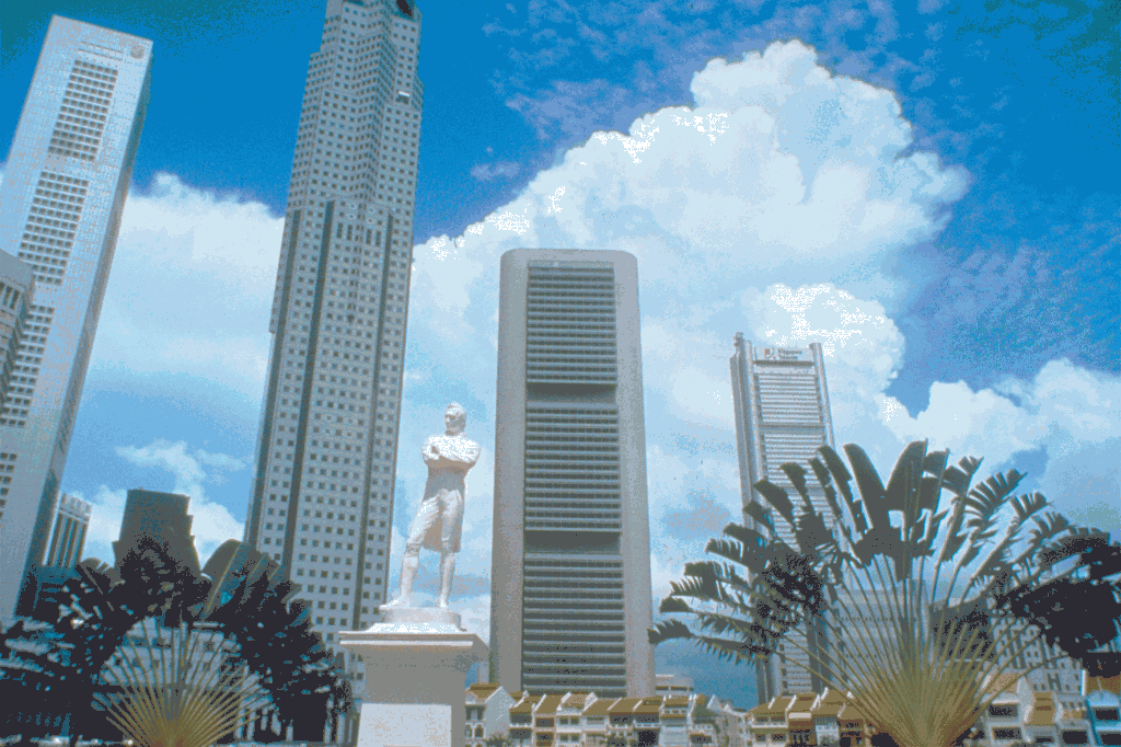 Der er masser af højhuse i Singapore