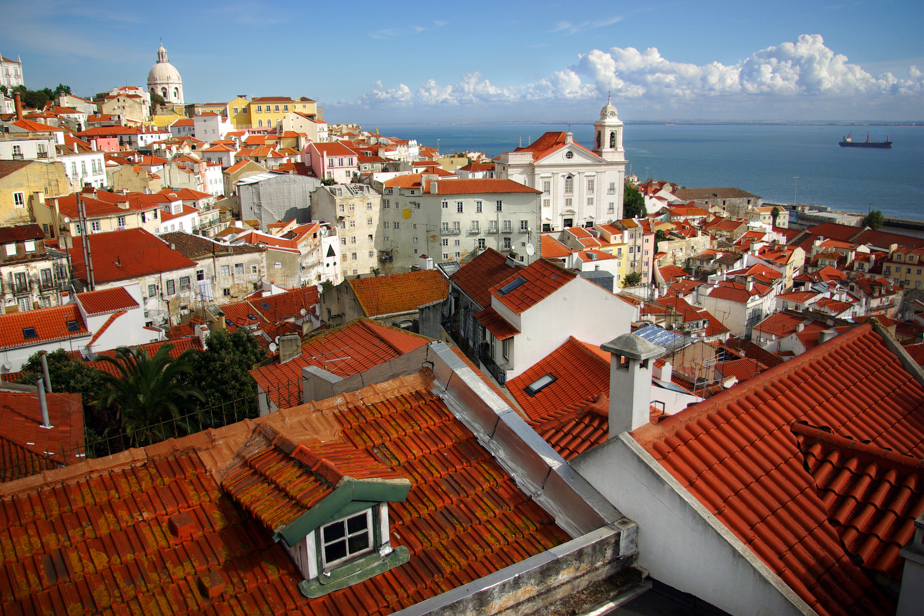 Udsigt over Lissabon, Portugal - Kulturrejser
